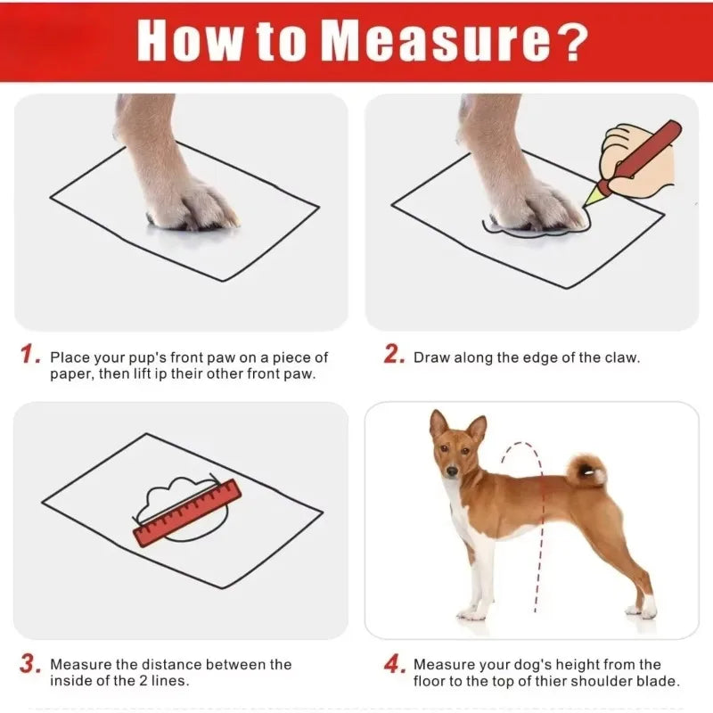 Pet Waterproof Suspender Boots for Tall Dogs