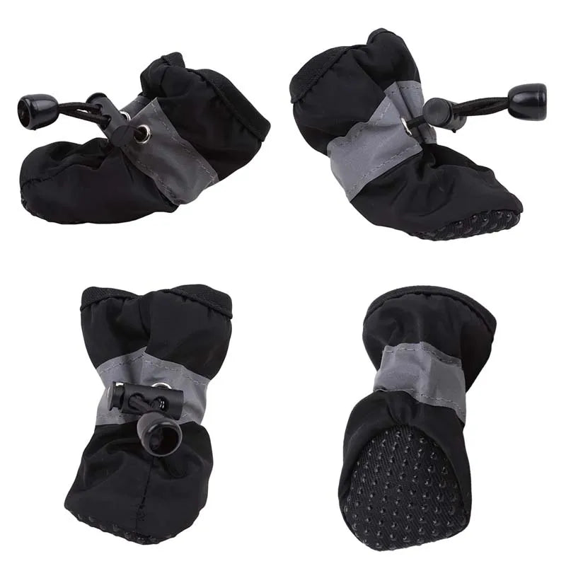4pc Pet Anti-slip Warm Socks Booties