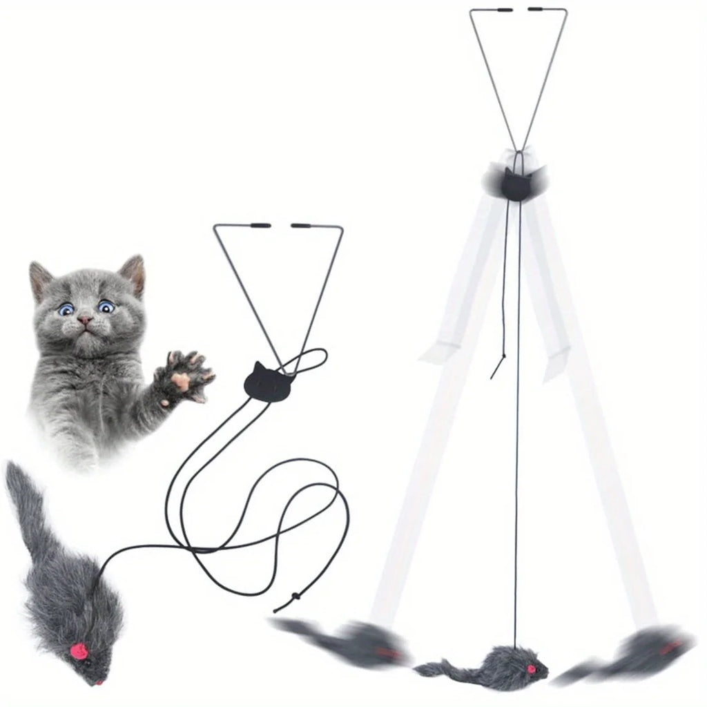 Cat Door Hanging Toy Stress Relieve