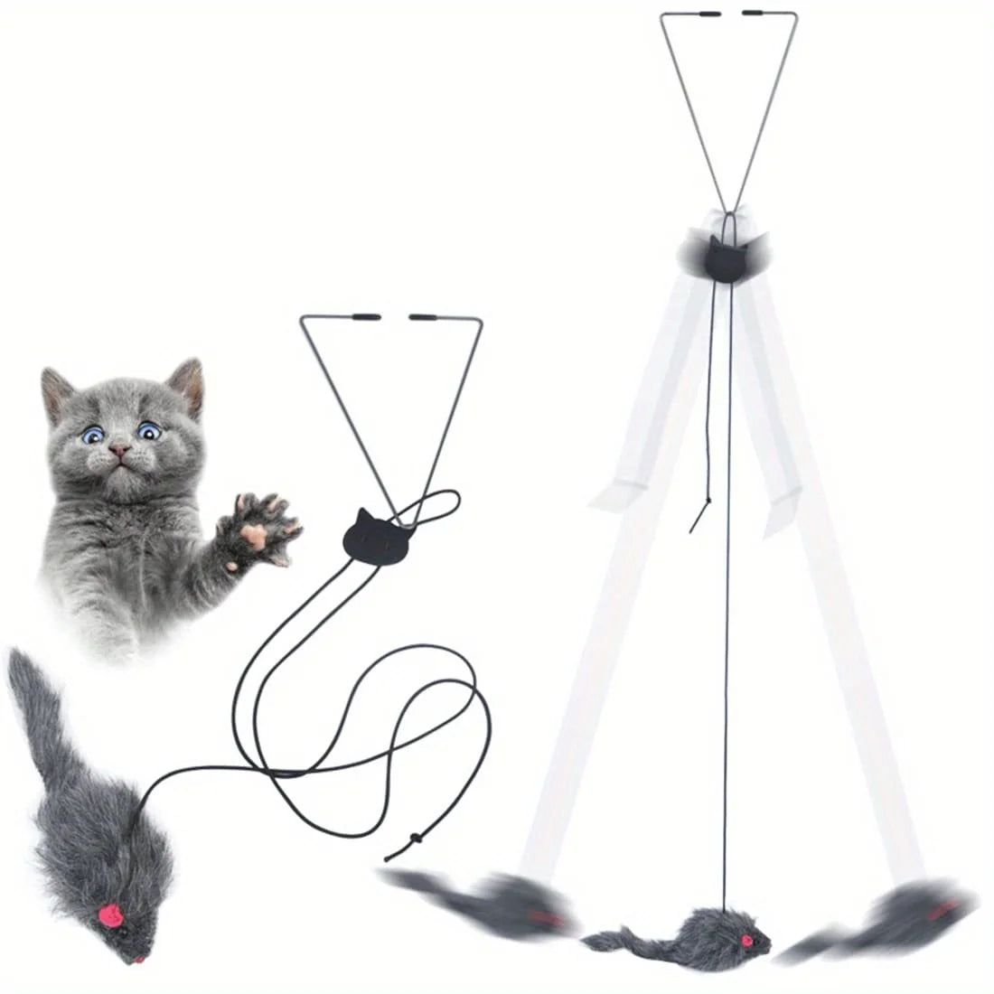 Cat Door Hanging Toy Stress Relieve