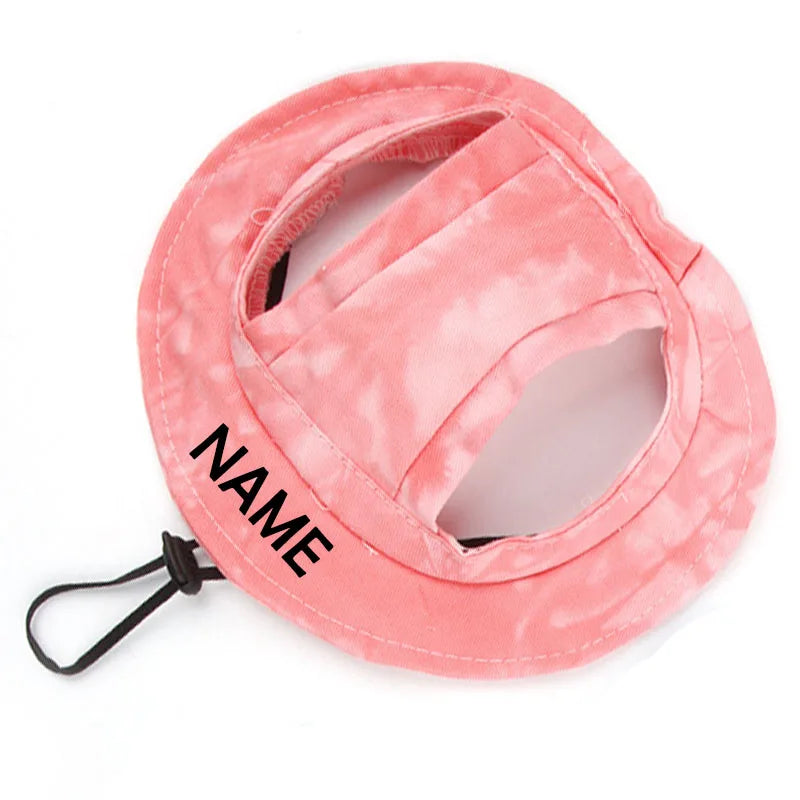 Pet Adjustable Sun Hat Personalized Name