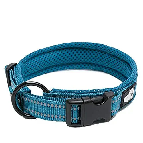 Pet Collar Nylon Adjustable Padded Soft Reflective Durable