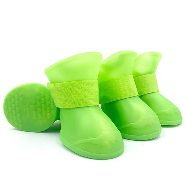 Pet 4Pcs Water Proof Rain Boots