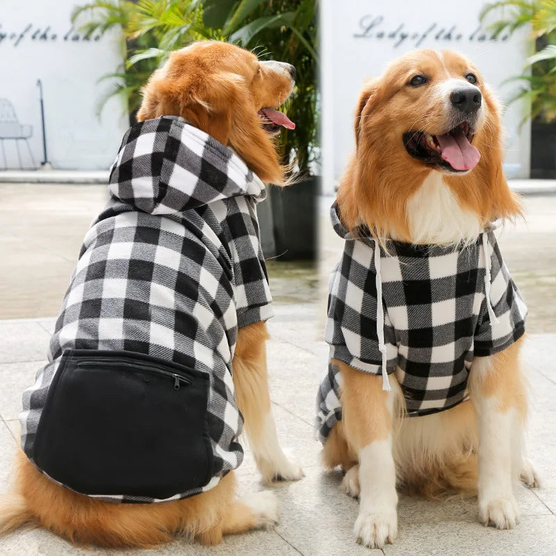 Pet Jacket Vest, Plaid Reversible