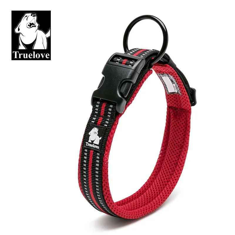Pet Collar Nylon Adjustable Padded Soft Reflective Durable