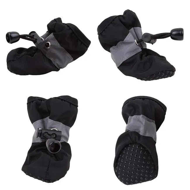 4pc Pet Anti-slip Warm Socks Booties