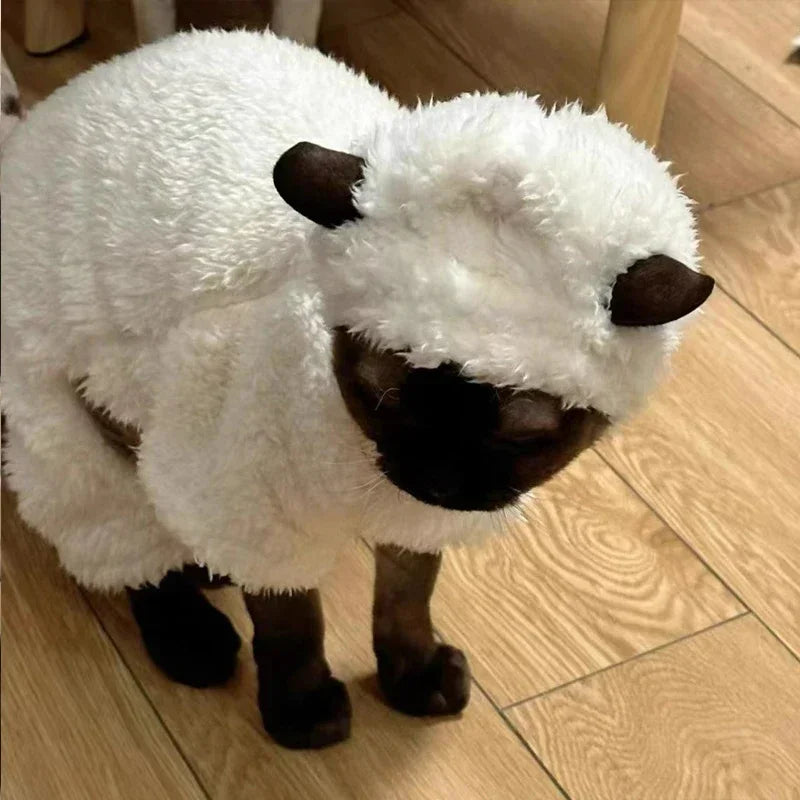 Pet Winter Warm Four-legged Pullover Lamb