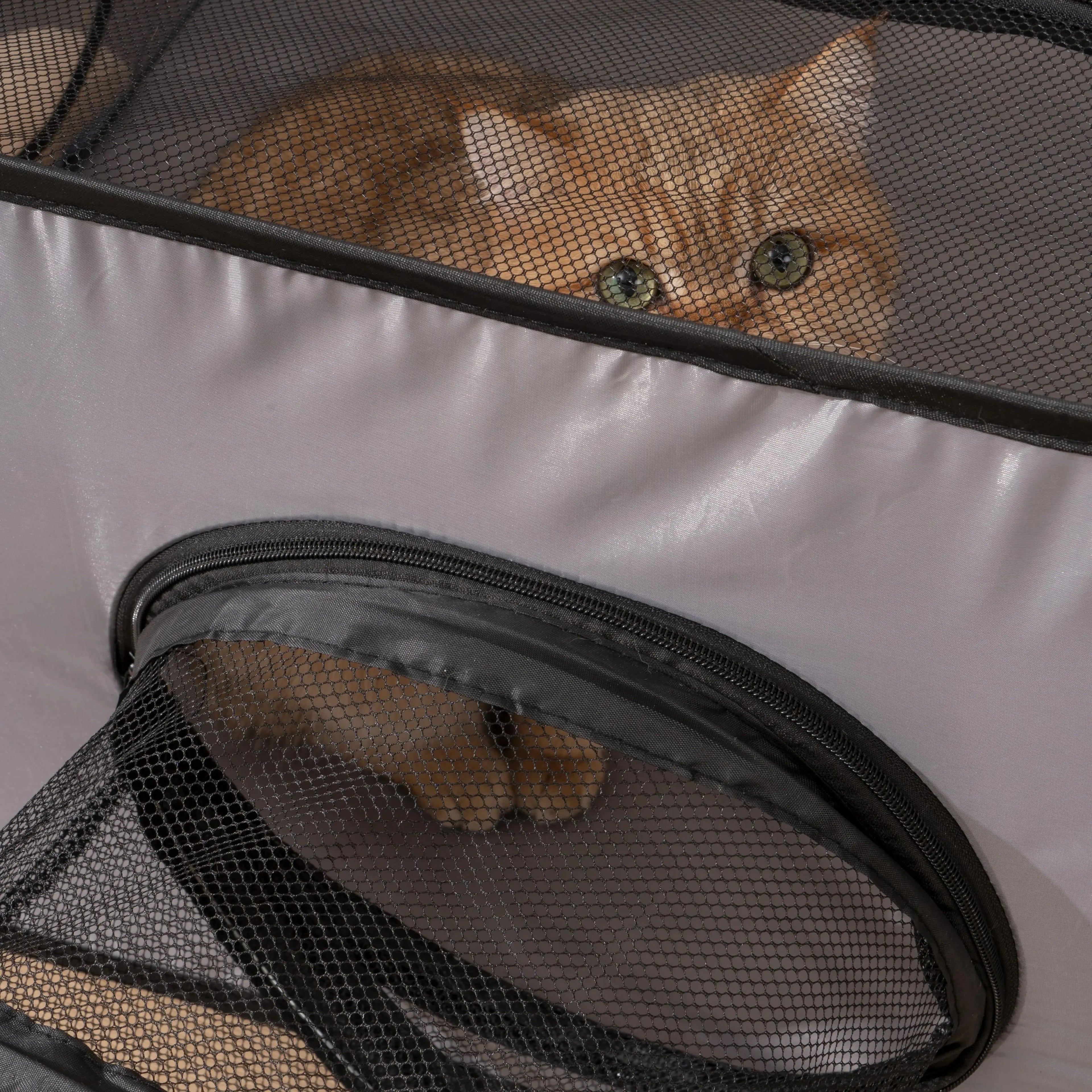 Foldable Square Pet Nest with Play Tunnel