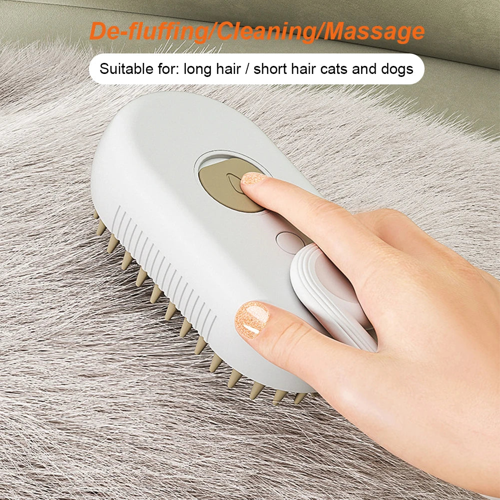 Steam Massage Brush 3 in 1 Electric USB Rechargeable