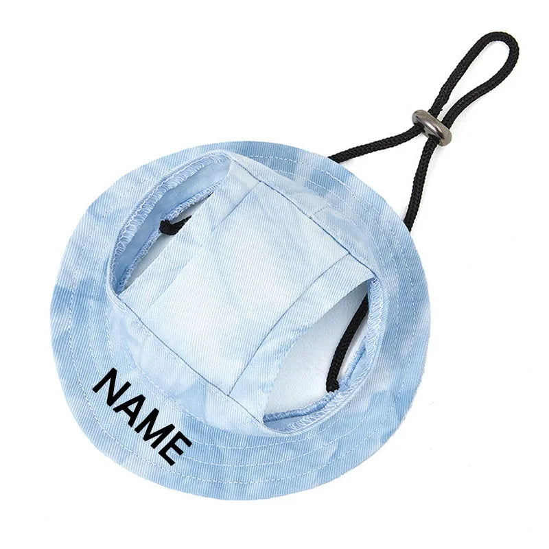 Pet Adjustable Sun Hat Personalized Name