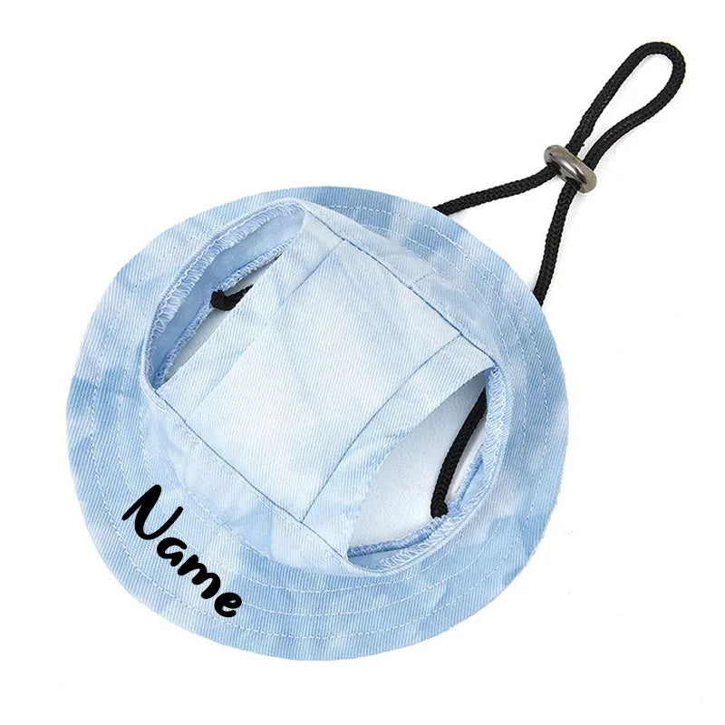 Pet Adjustable Sun Hat Personalized Name