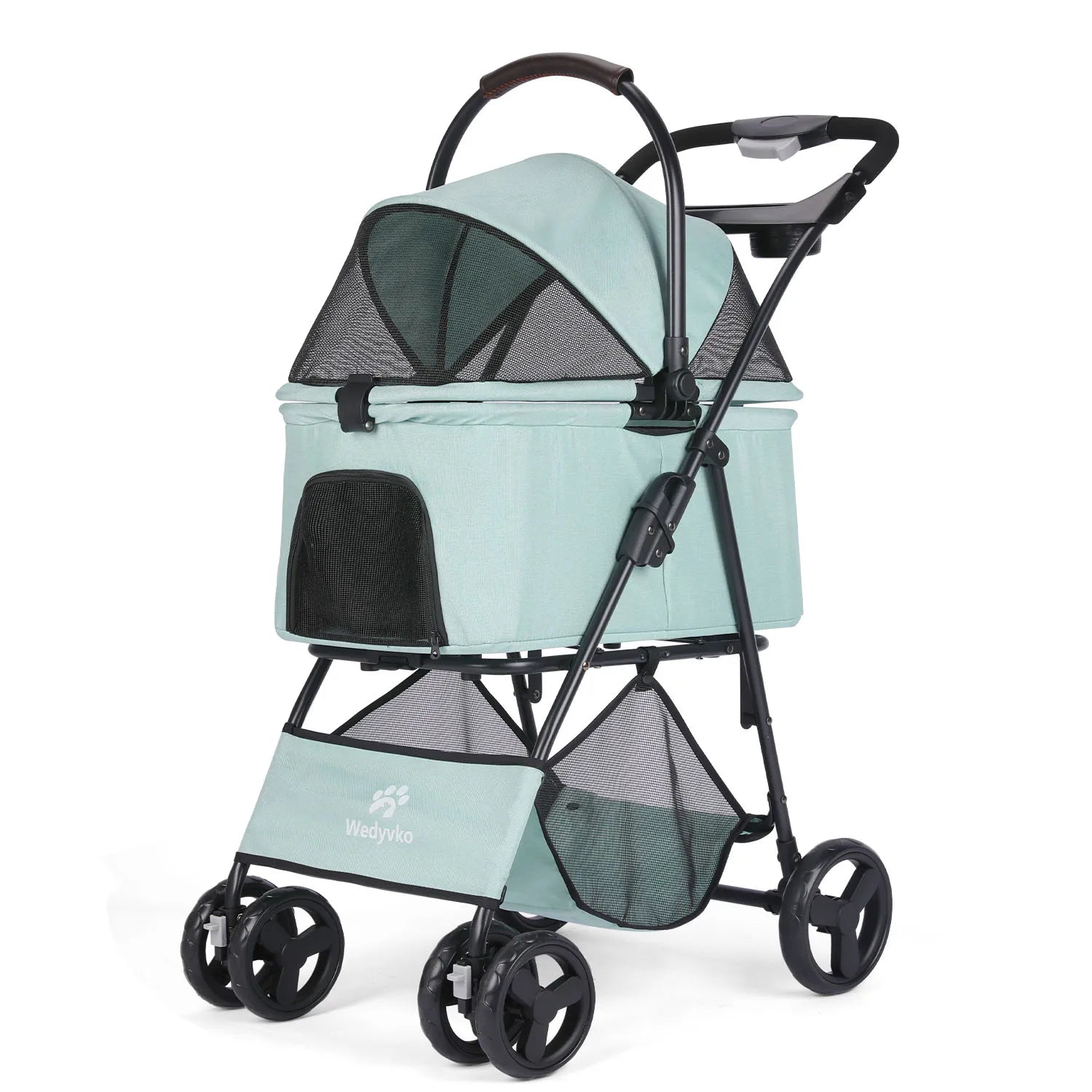 3 in 1 Foldable Pet Stroller with Removable Carrier