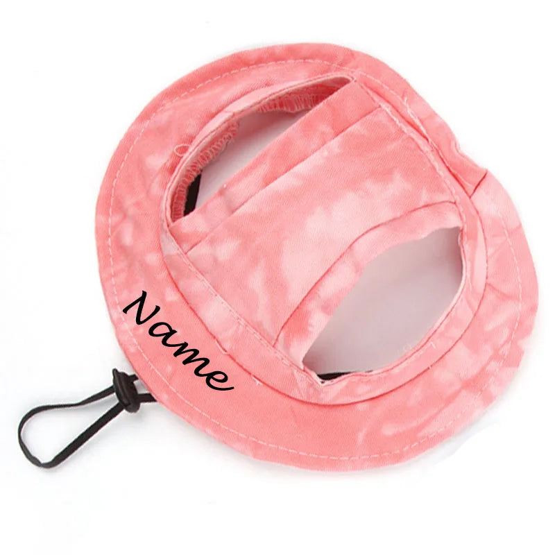 Pet Adjustable Sun Hat Personalized Name