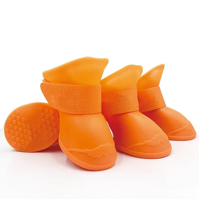 Pet 4Pcs Water Proof Rain Boots