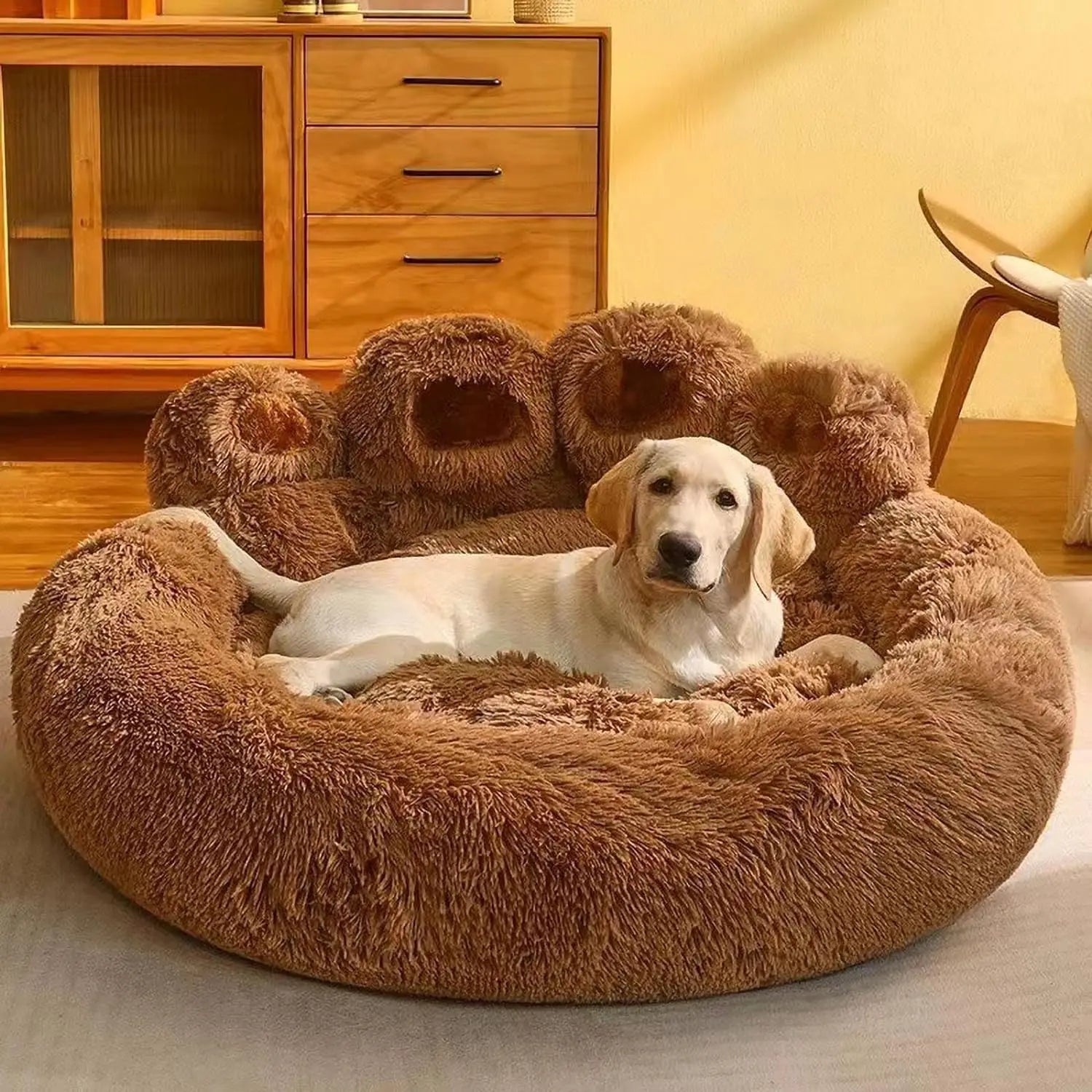 Round Plush Pet Bed