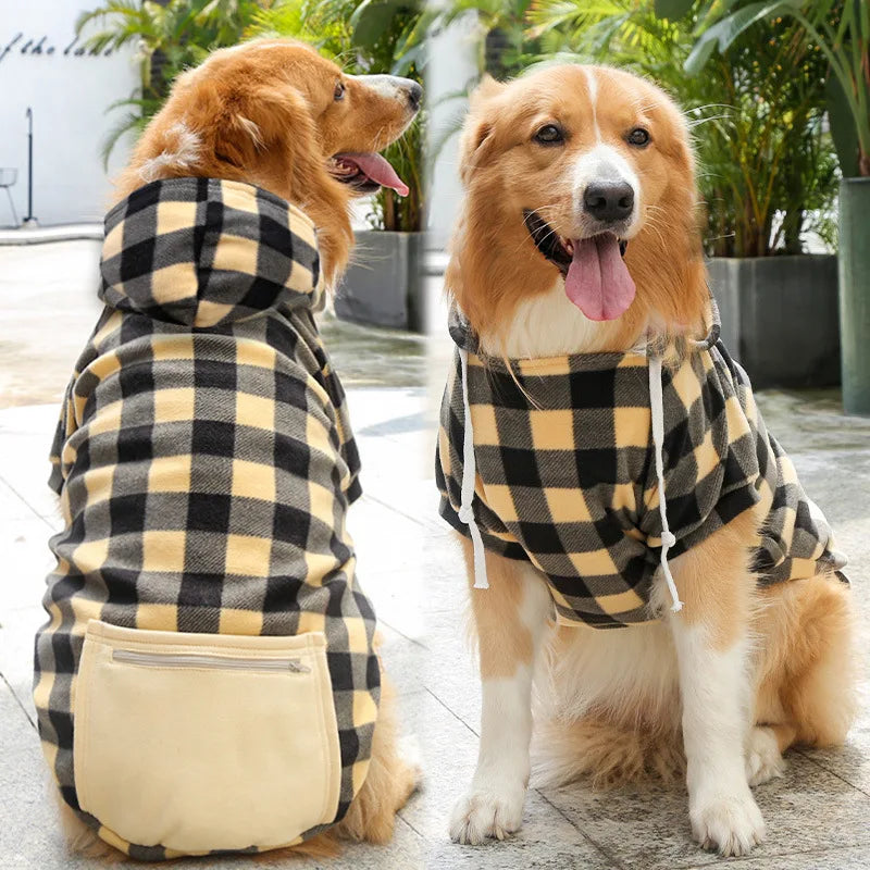 Pet Jacket Vest, Plaid Reversible
