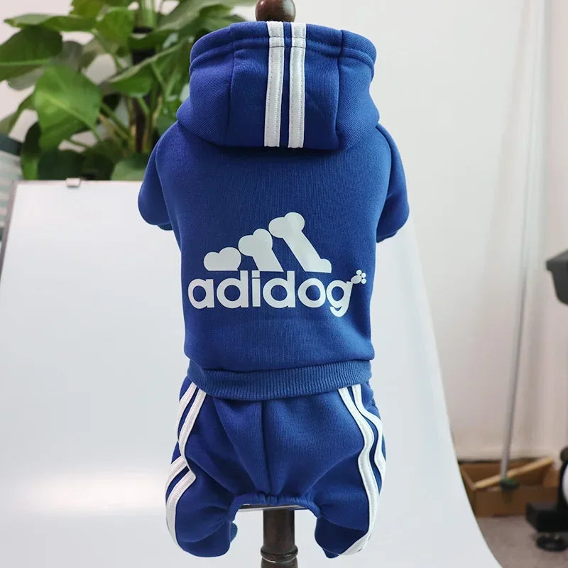 Pet "Adidog" Hooded Outfit