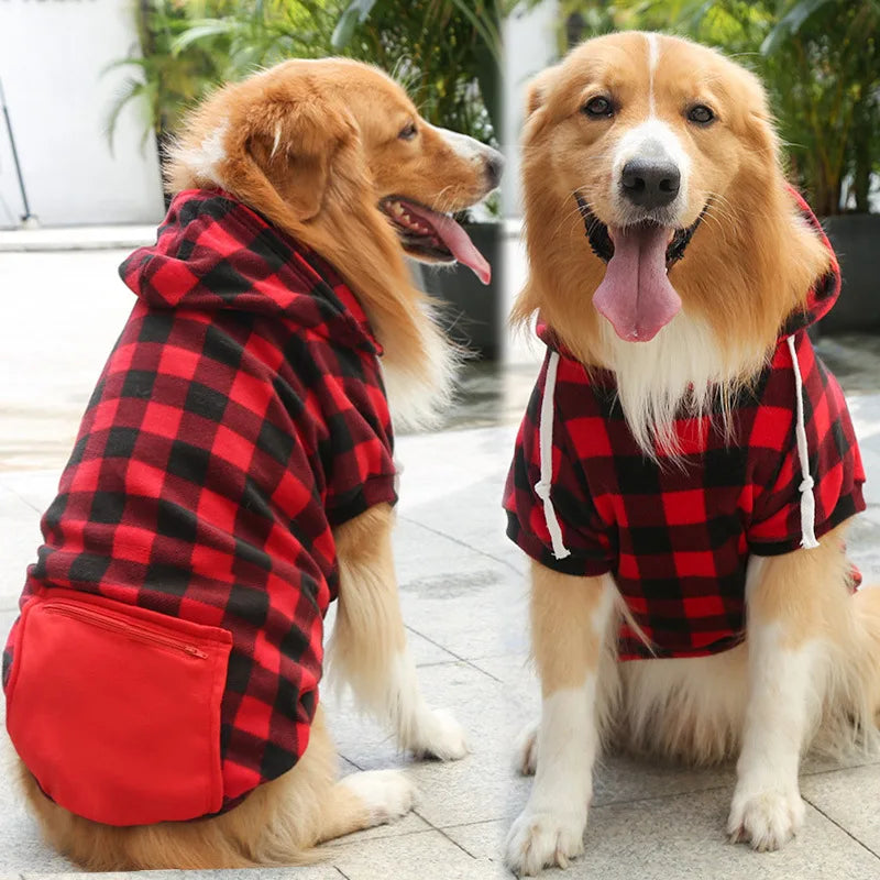 Pet Jacket Vest, Plaid Reversible