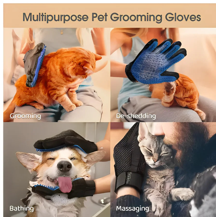 Pet Hair Glove Comb  Dog Cat Grooming