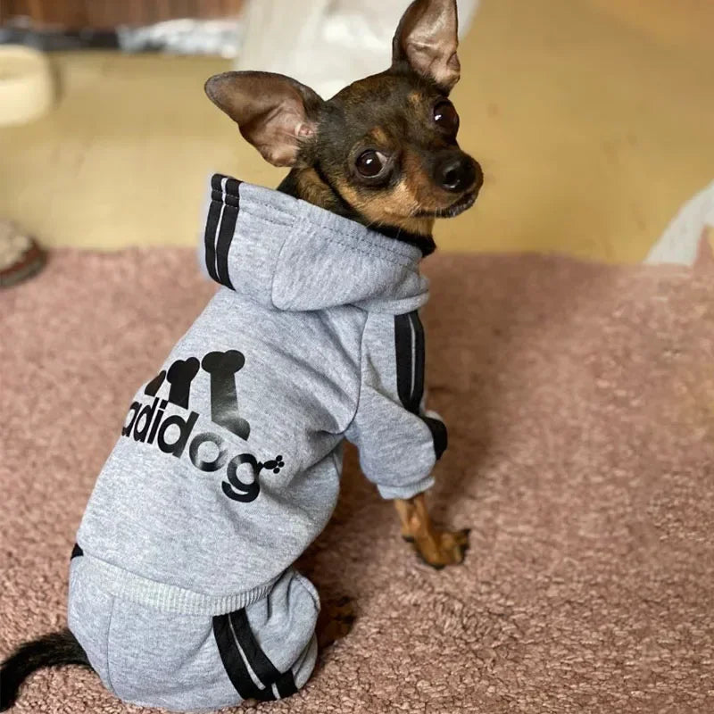 Pet "Adidog" Hooded Outfit