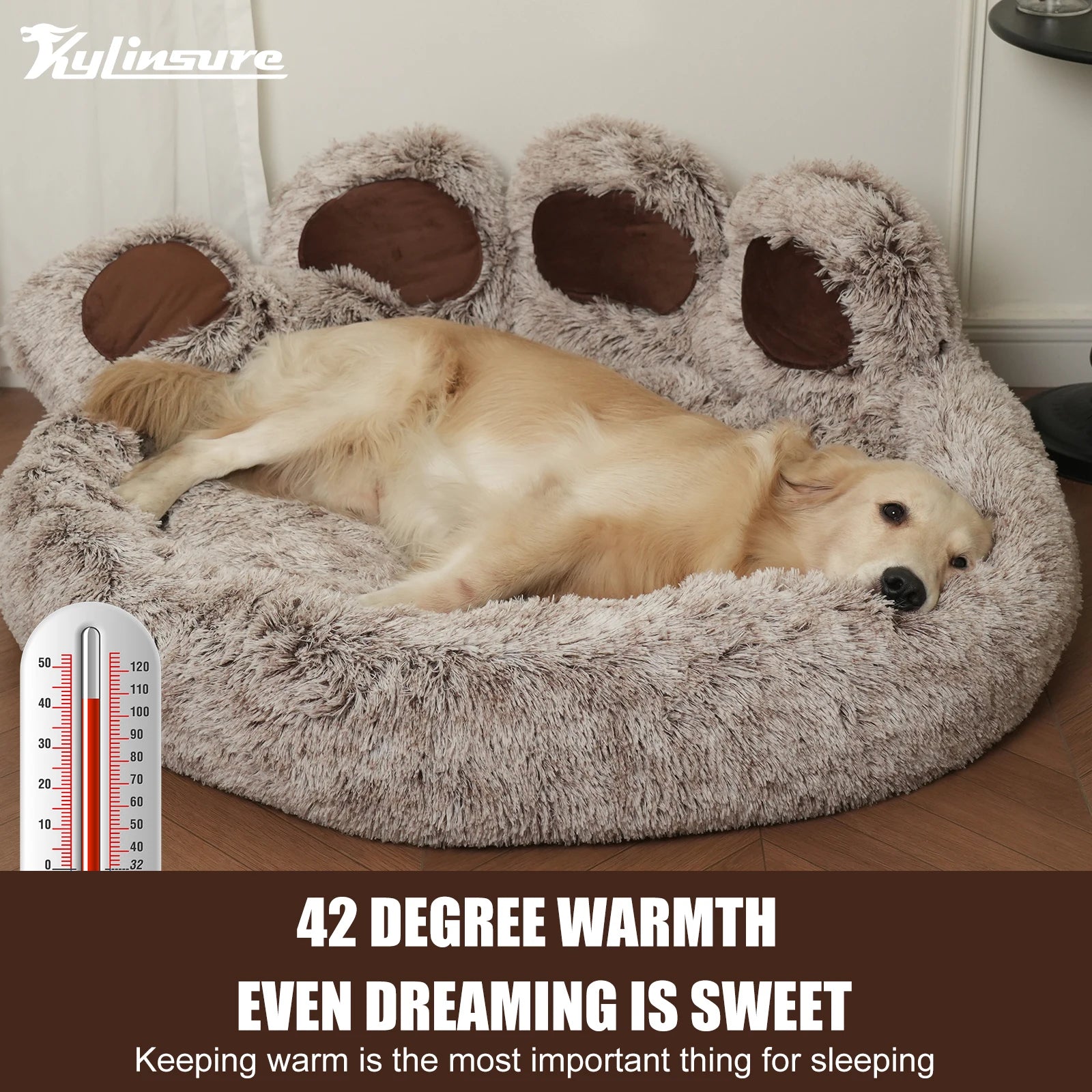 Round Plush Pet Bed