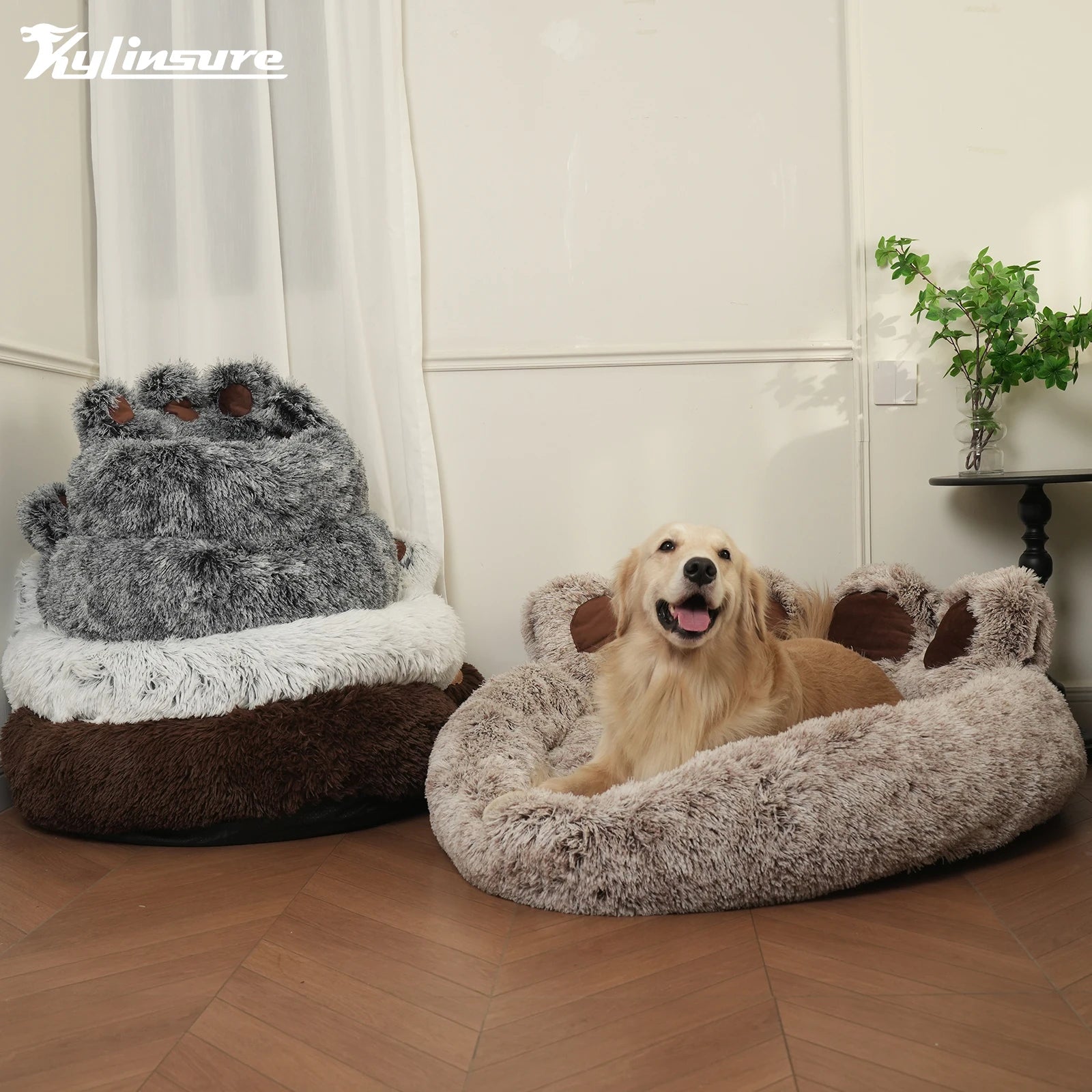 Round Plush Pet Bed