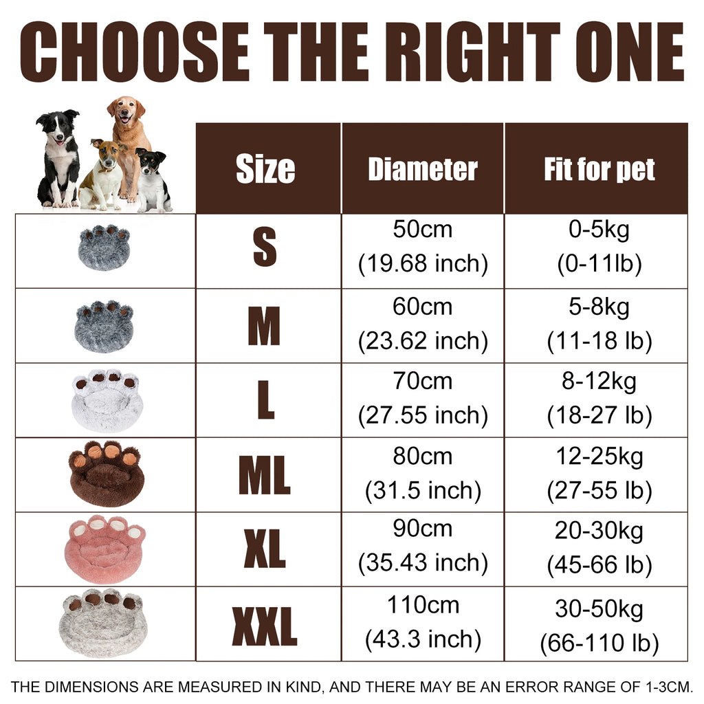 Round Plush Pet Bed