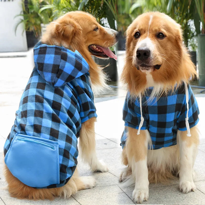 Pet Jacket Vest, Plaid Reversible
