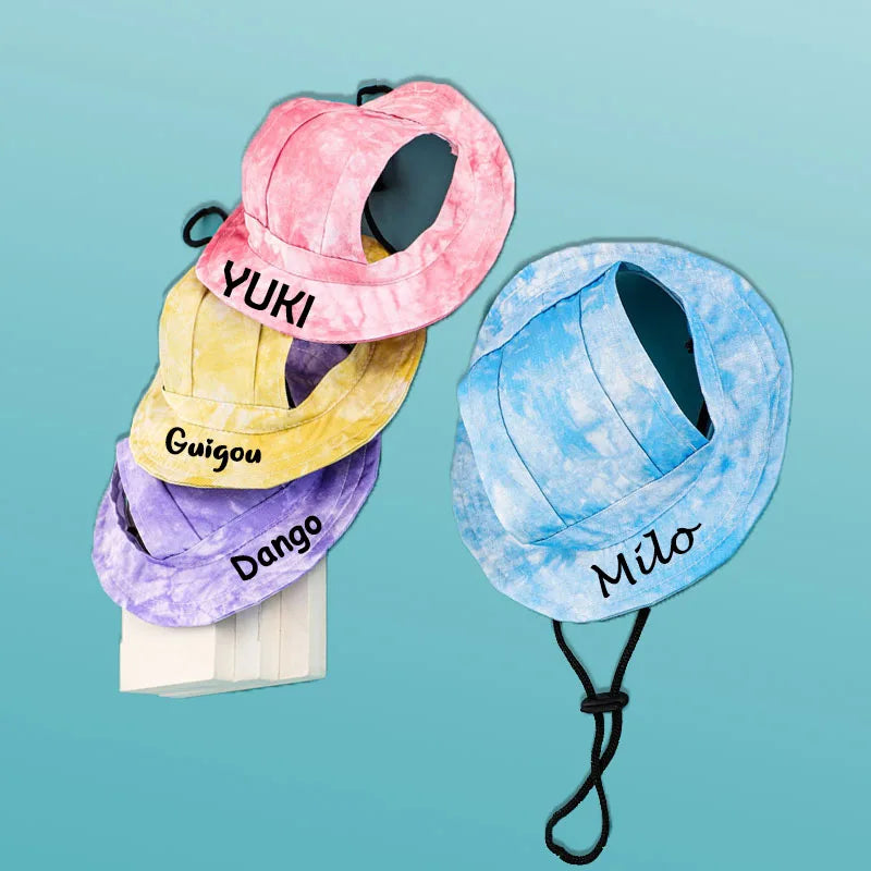 Pet Adjustable Sun Hat Personalized Name