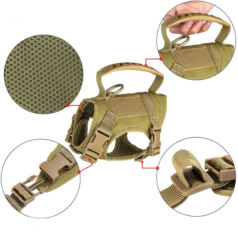 Pet Tactical Harness Traction Strap