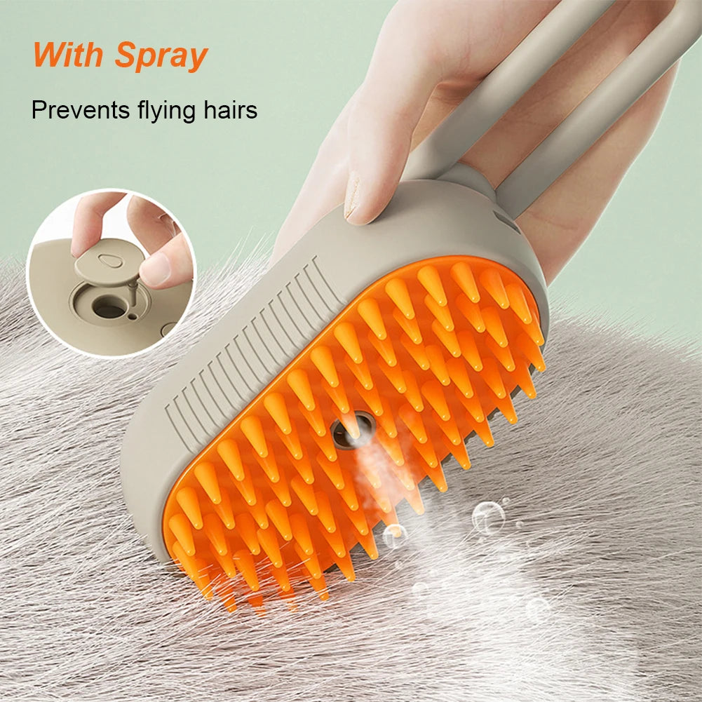Steam Massage Brush 3 in 1 Electric USB Rechargeable