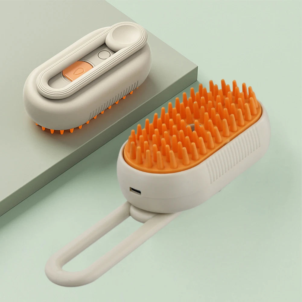 Steam Massage Brush 3 in 1 Electric USB Rechargeable