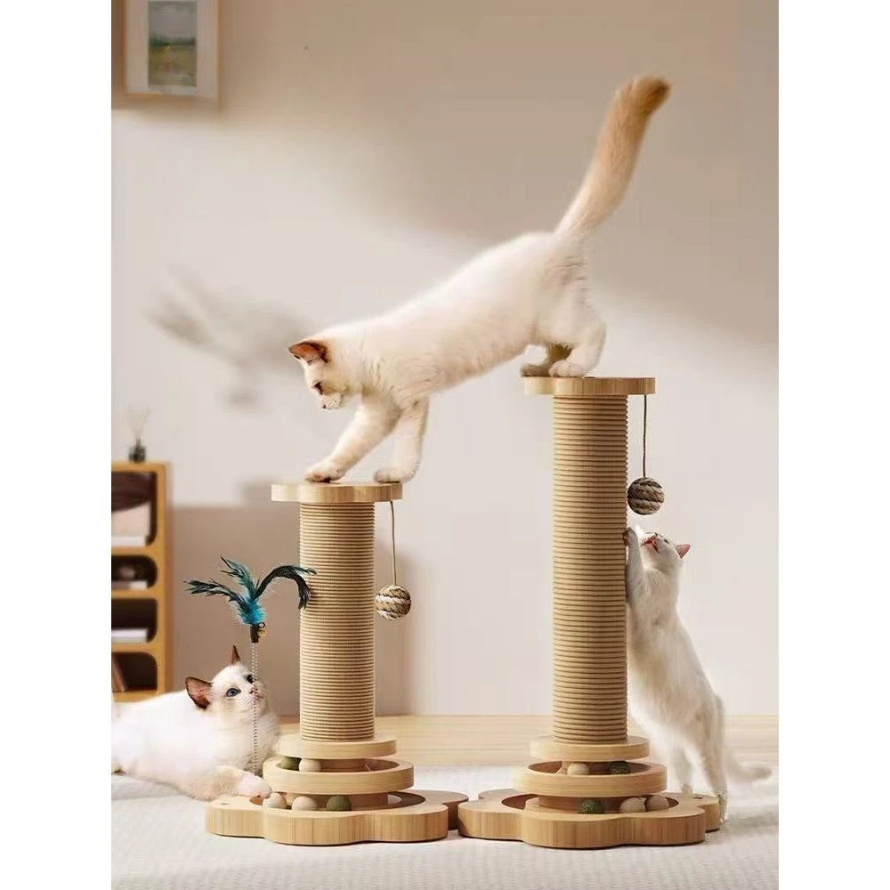 Cat Scratching Post with Interactive Balls