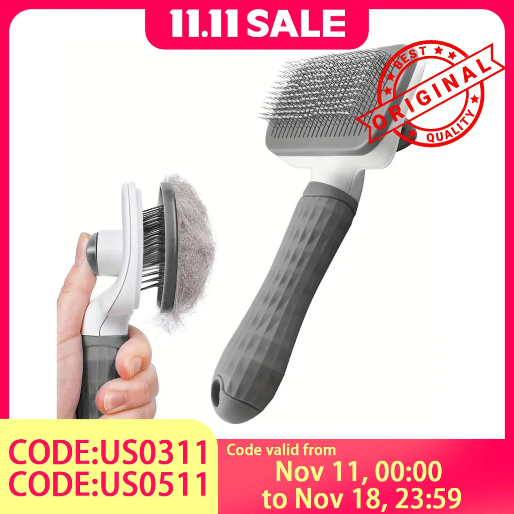 2-in-1 Pet Grooming Massaging Brush