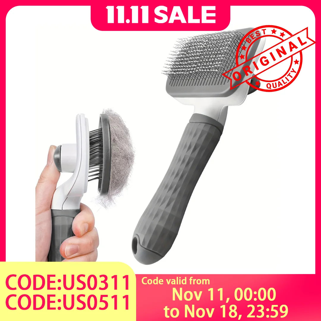 2-in-1 Pet Grooming Massaging Brush