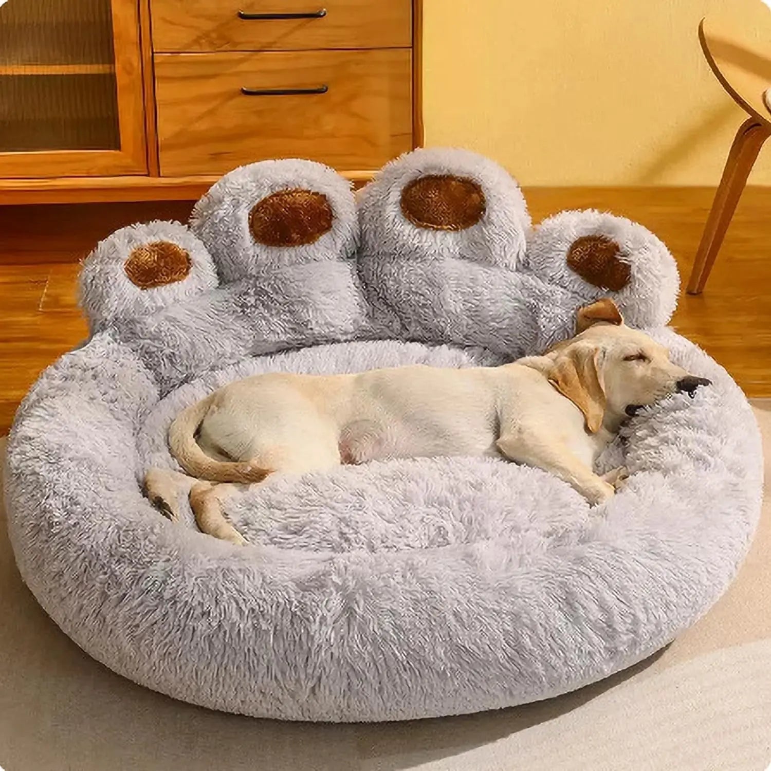 Round Plush Pet Bed