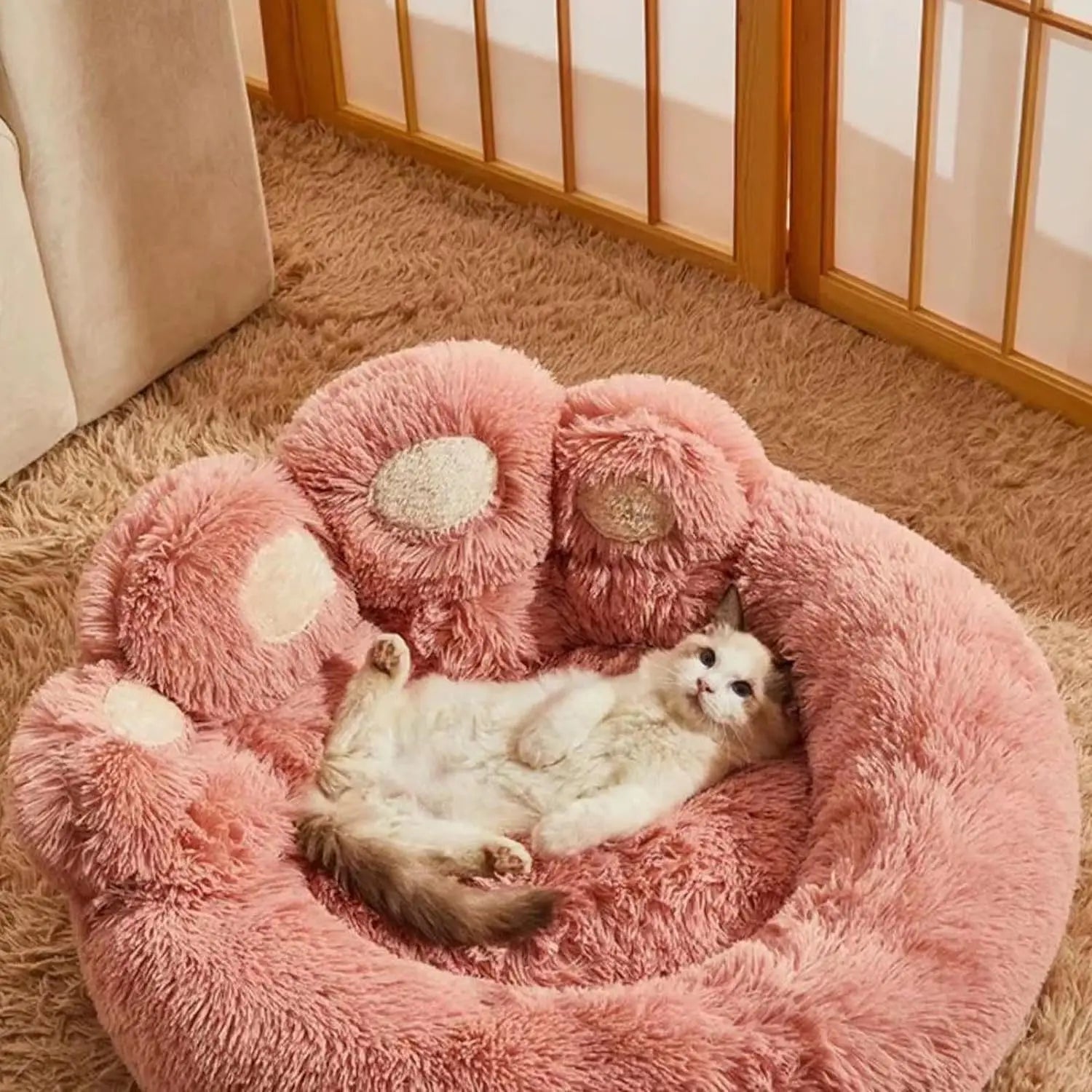 Round Plush Pet Bed