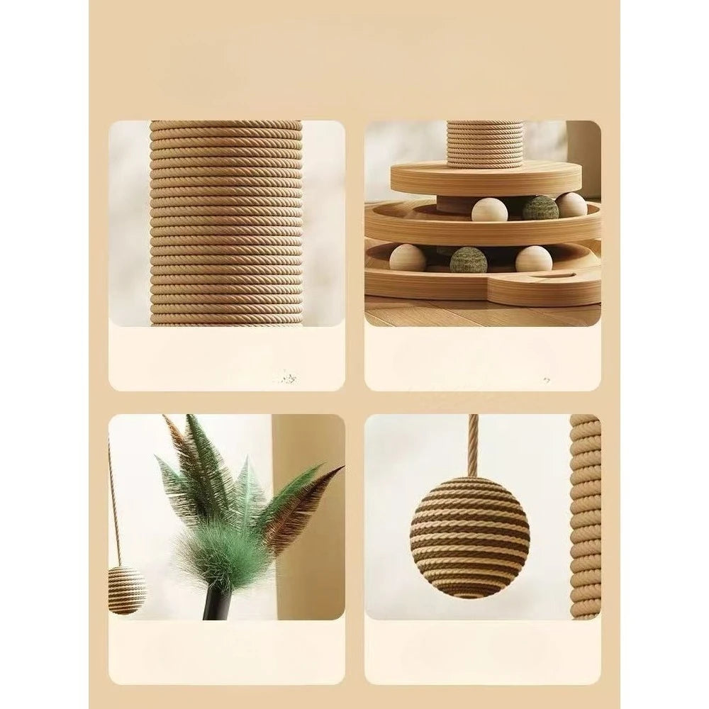 Cat Scratching Post with Interactive Balls