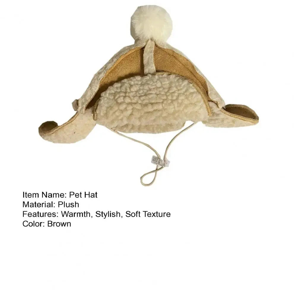 Pet Ear-popping adjustable Warm Hat