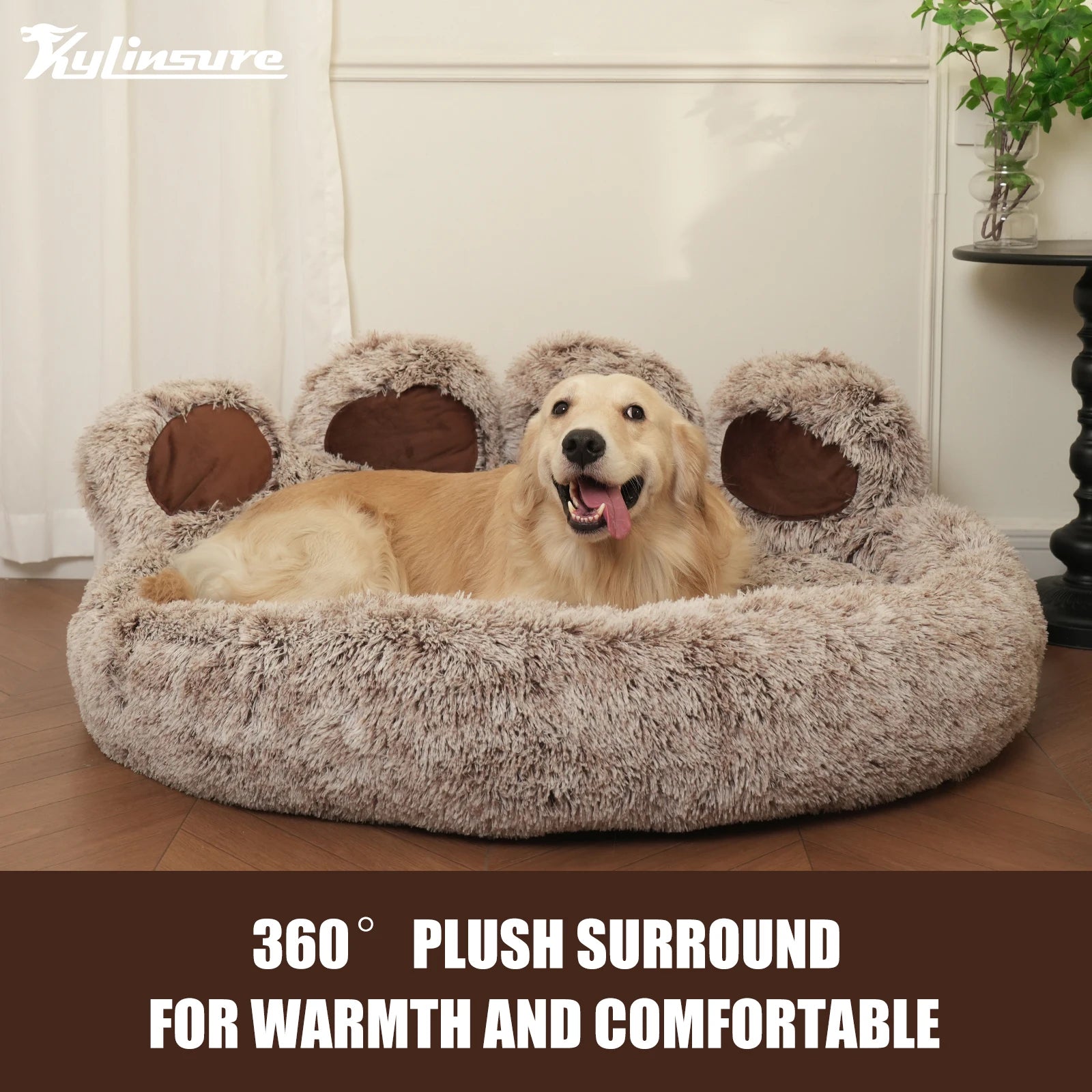 Round Plush Pet Bed
