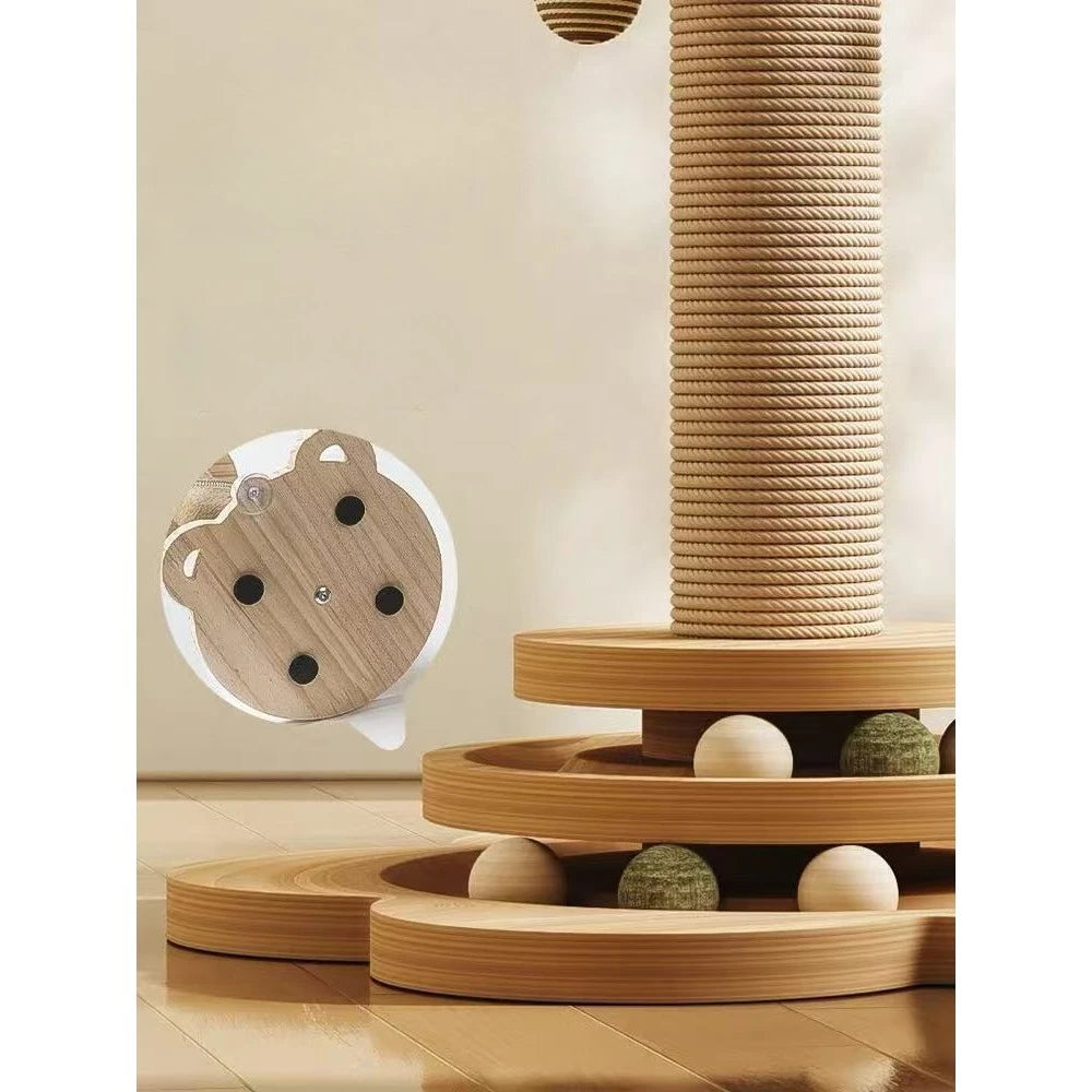 Cat Scratching Post with Interactive Balls