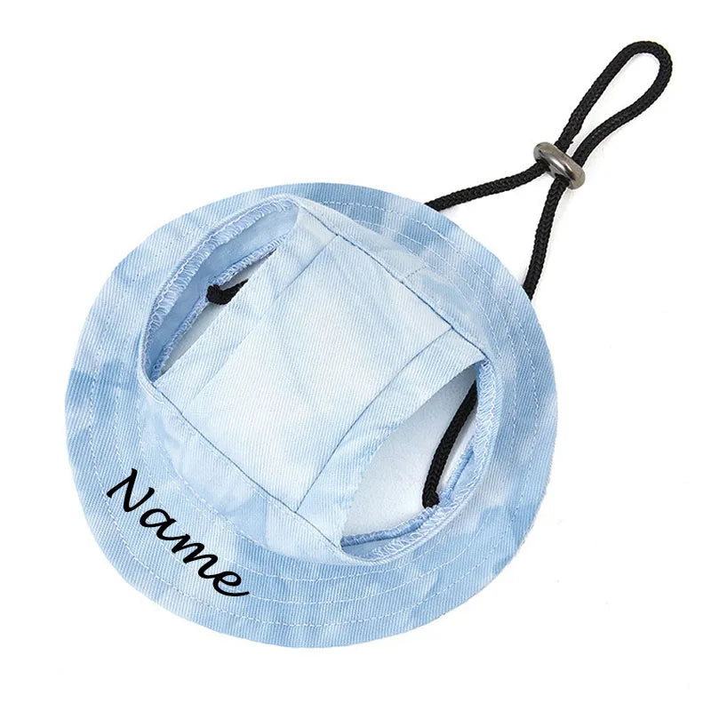 Pet Adjustable Sun Hat Personalized Name