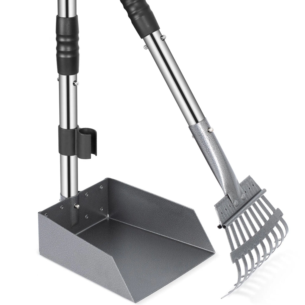 Pet Pooper Scooper, Tray and Rake Set