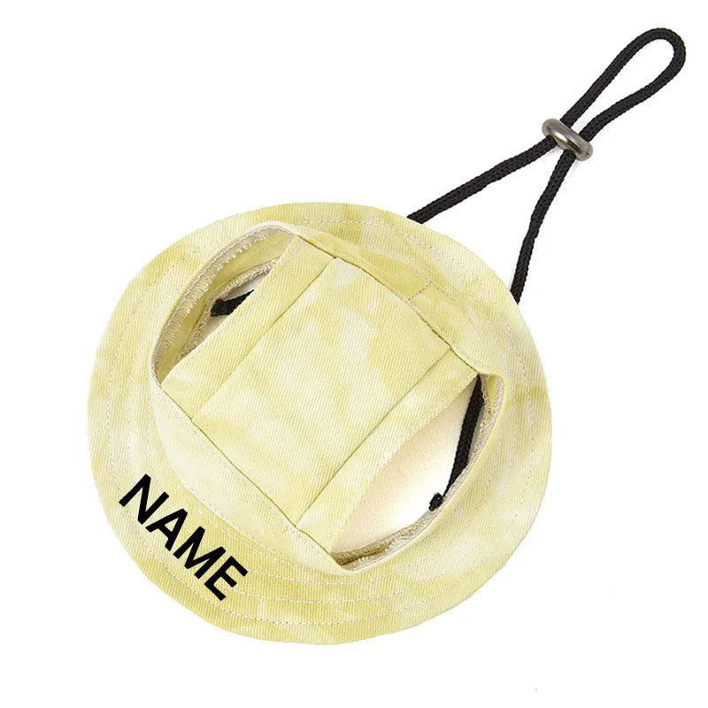 Pet Adjustable Sun Hat Personalized Name