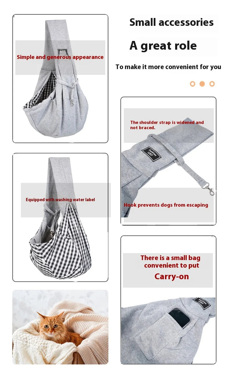 Pet Crossbody breathable folding portable bag
