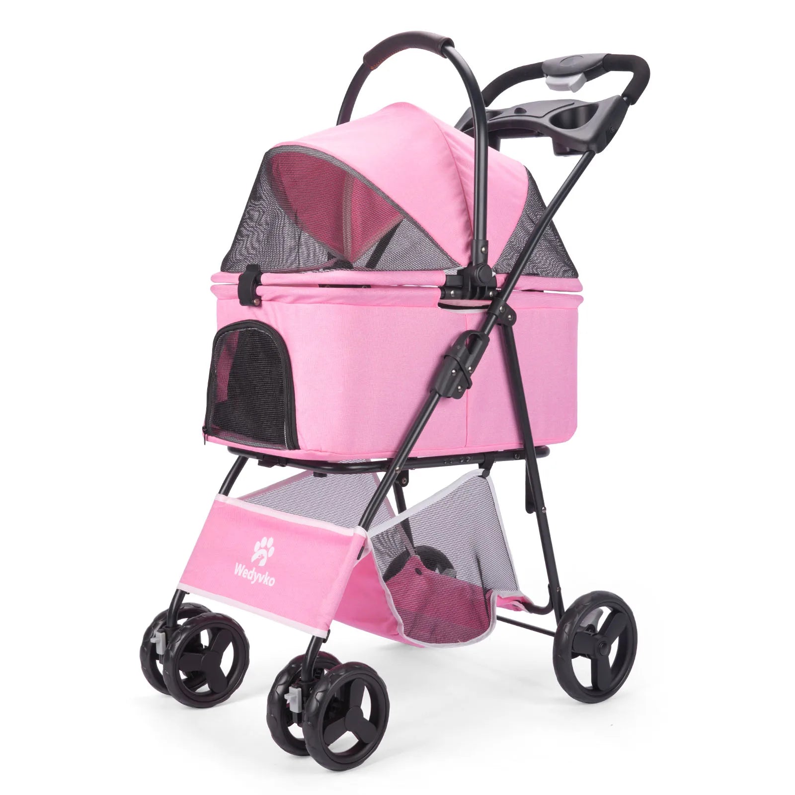 3 in 1 Foldable Pet Stroller with Removable Carrier