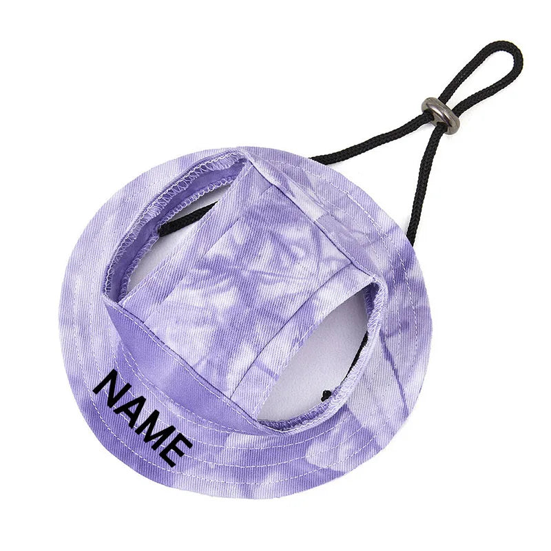 Pet Adjustable Sun Hat Personalized Name