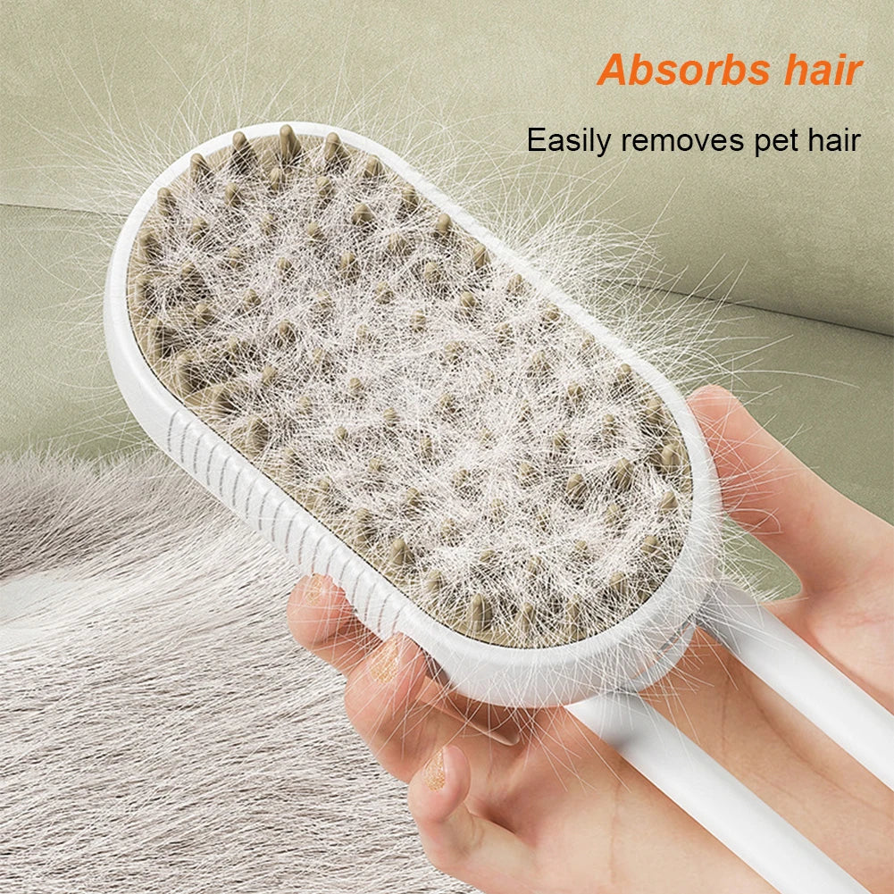 Steam Massage Brush 3 in 1 Electric USB Rechargeable