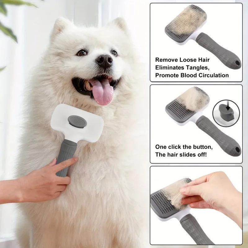 2-in-1 Pet Grooming Massaging Brush