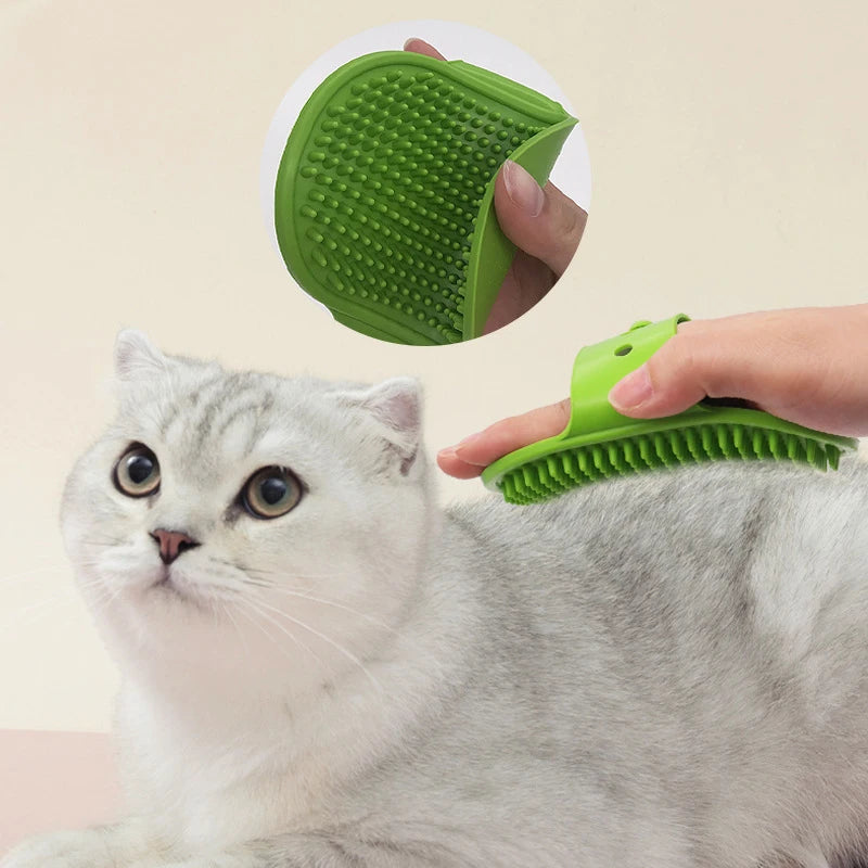 Soft Rubber Dog Cat Brush